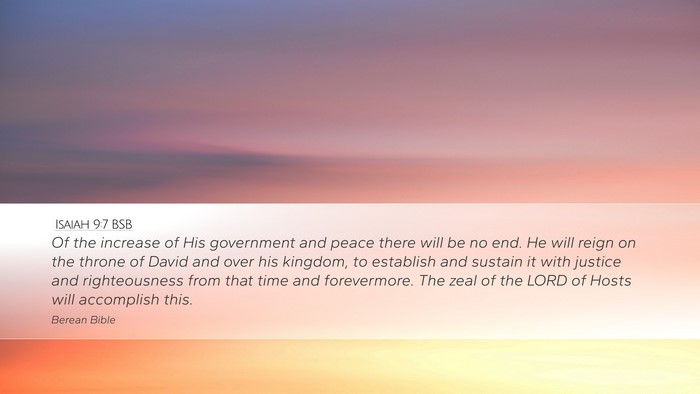 Isaiah 9:7 BSB Bible Verse Image
