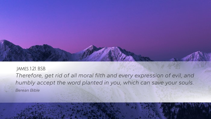 James 1:21 BSB Bible Verse Image