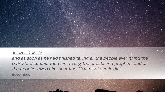 Jeremiah 26:8 BSB Bible Verse Image