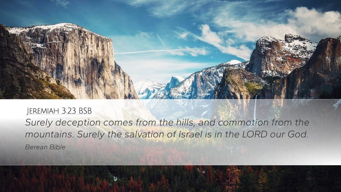 Jeremiah 3:23 BSB Bible Verse Image