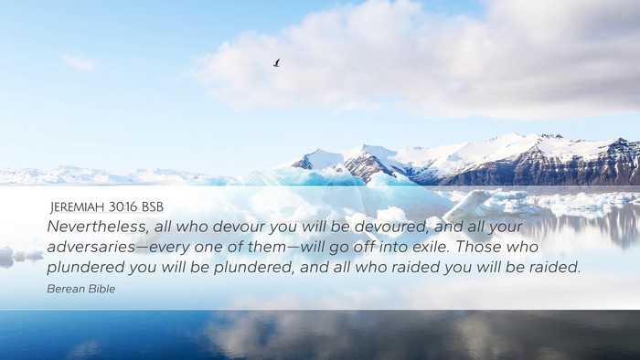 Jeremiah 30:16 BSB Bible Verse Image