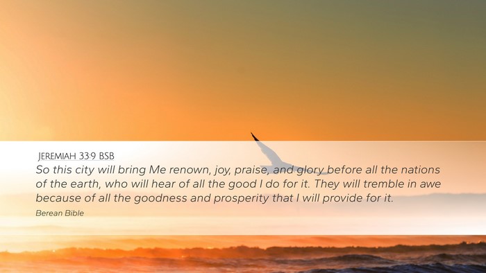 Jeremiah 33:9 BSB Bible Verse Image