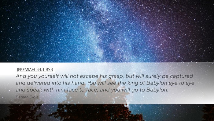 Jeremiah 34:3 BSB Bible Verse Image