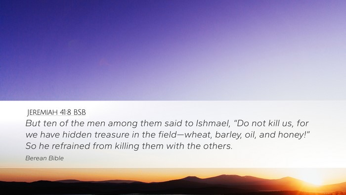 Jeremiah 41:8 BSB Bible Verse Image
