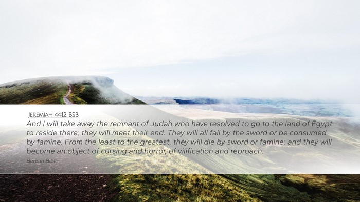 Jeremiah 44:12 BSB Bible Verse Image