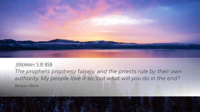 Jeremiah 5:31 BSB Bible Verse Image