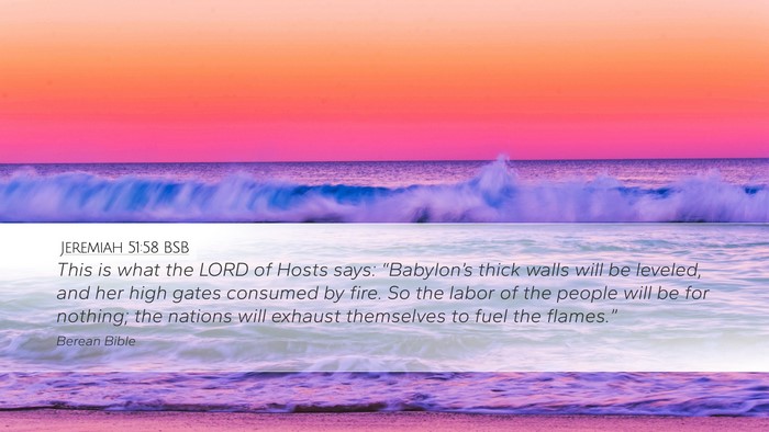 Jeremiah 51:58 BSB Bible Verse Image