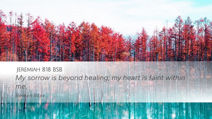 Jeremiah 8:18 BSB Bible Verse Image