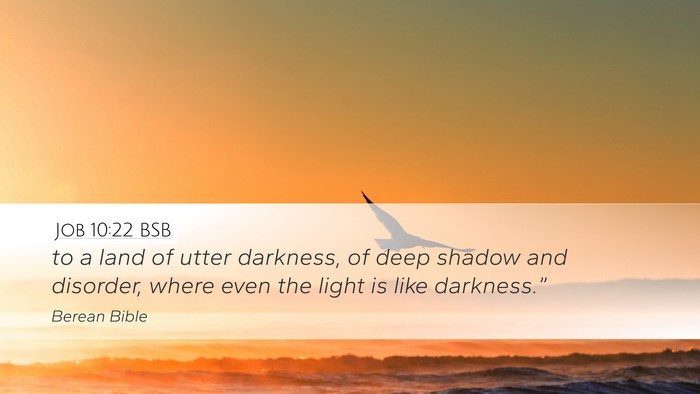 Job 10:22 BSB Bible Verse Image