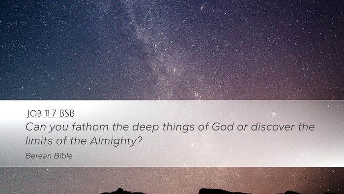 Job 11:7 BSB Bible Verse Image