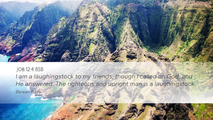 Job 12:4 BSB Bible Verse Image