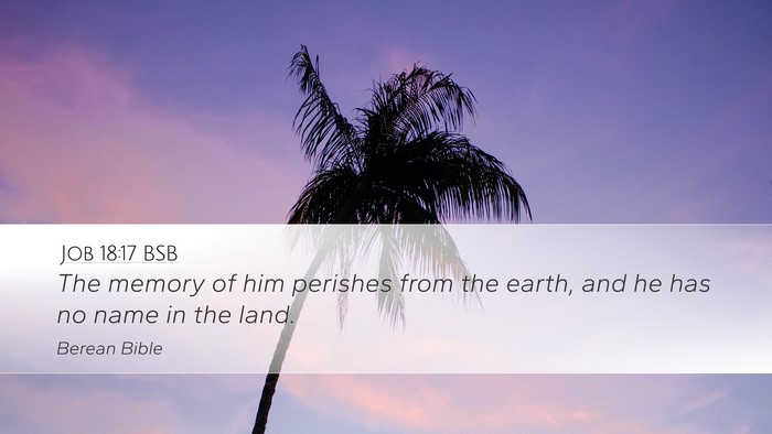 Job 18:17 BSB Bible Verse Image