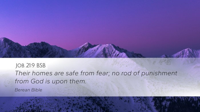 Job 21:9 BSB Bible Verse Image