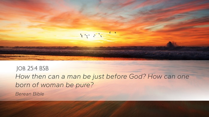 Job 25:4 BSB Bible Verse Image