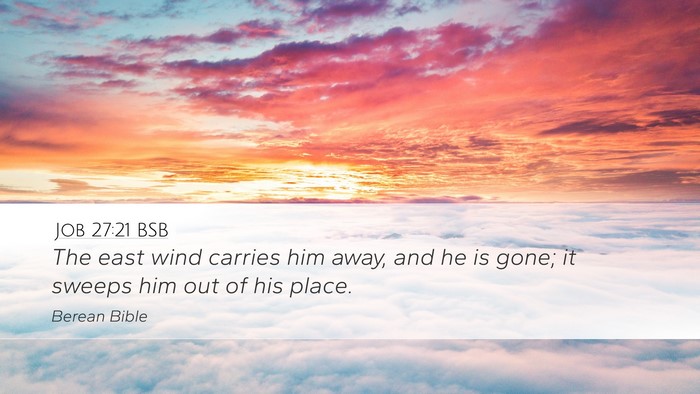 Job 27:21 BSB Bible Verse Image