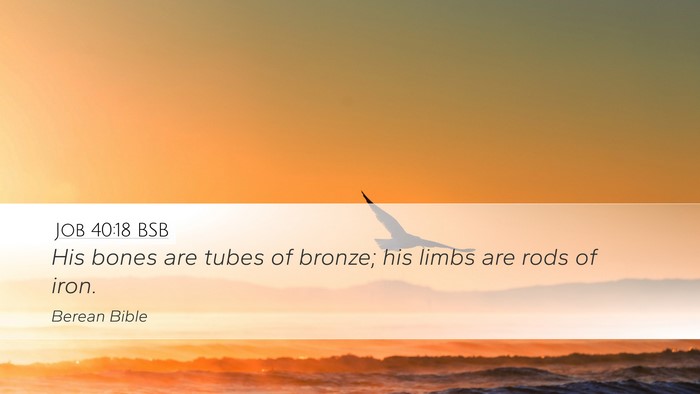 Job 40:18 BSB Bible Verse Image