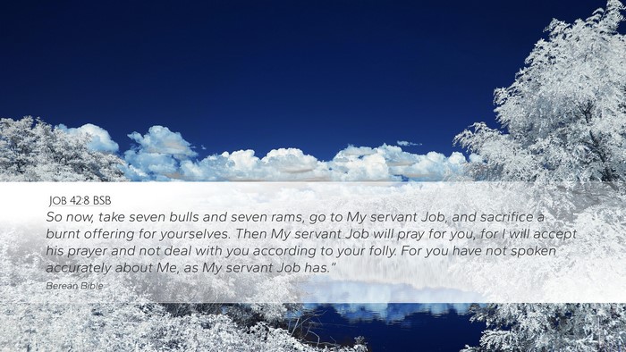 Job 42:8 BSB Bible Verse Image