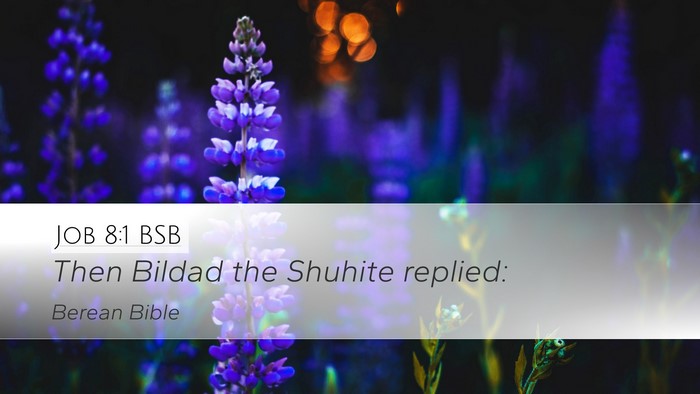 Job 8:1 BSB Bible Verse Image