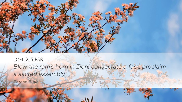 Joel 2:15 BSB Bible Verse Image