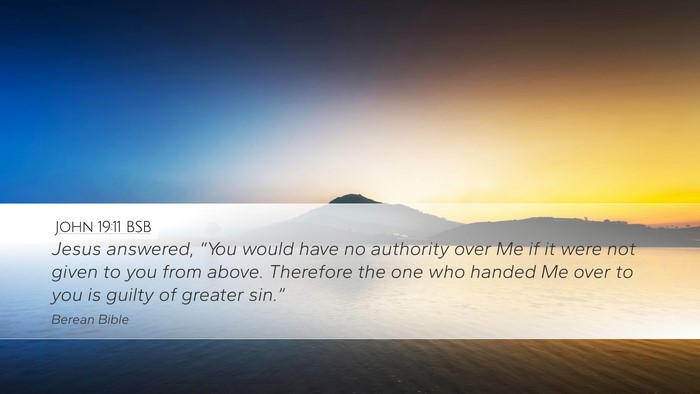 John 19:11 BSB Bible Verse Image