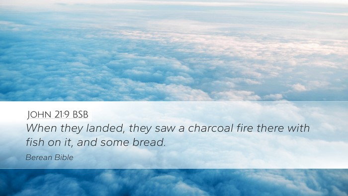 John 21:9 BSB Bible Verse Image