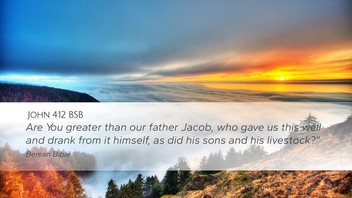 John 4:12 BSB Bible Verse Image