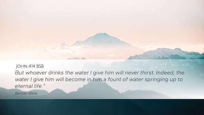 John 4:14 BSB Bible Verse Image