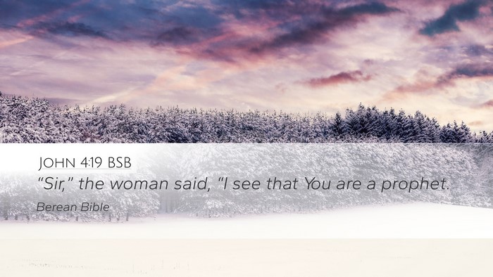 John 4:19 BSB Bible Verse Image