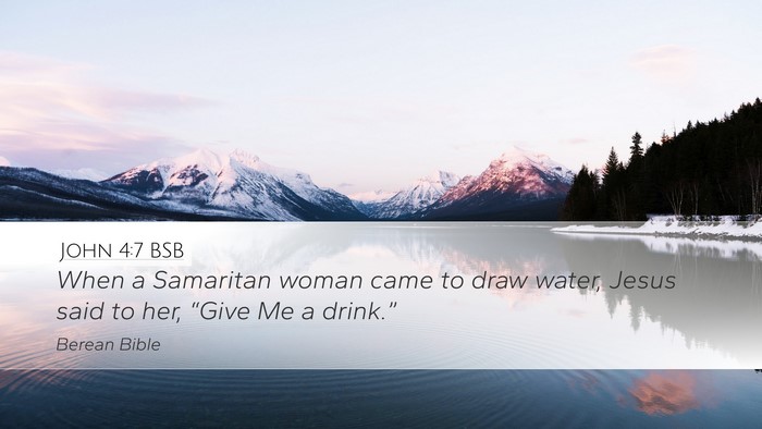 John 4:7 BSB Bible Verse Image