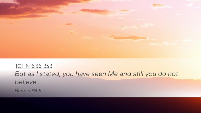 John 6:36 BSB Bible Verse Image