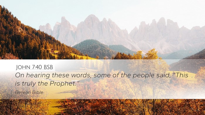 John 7:40 BSB Bible Verse Image