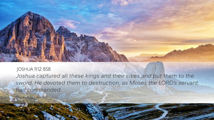 Joshua 11:12 BSB Bible Verse Image