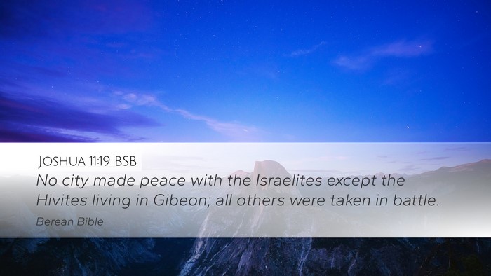 Joshua 11:19 BSB Bible Verse Image