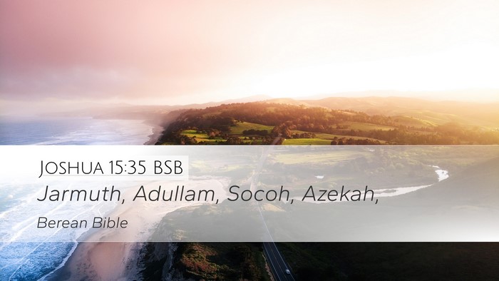 Joshua 15:35 BSB Bible Verse Image