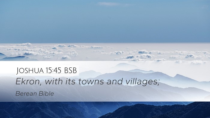 Joshua 15:45 BSB Bible Verse Image