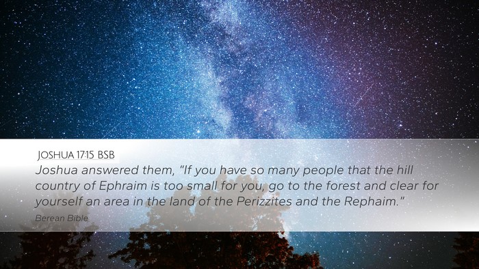Joshua 17:15 BSB Bible Verse Image
