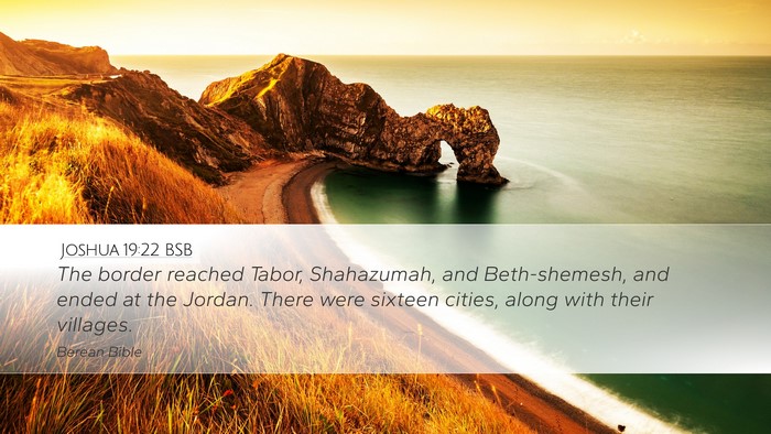 Joshua 19:22 BSB Bible Verse Image