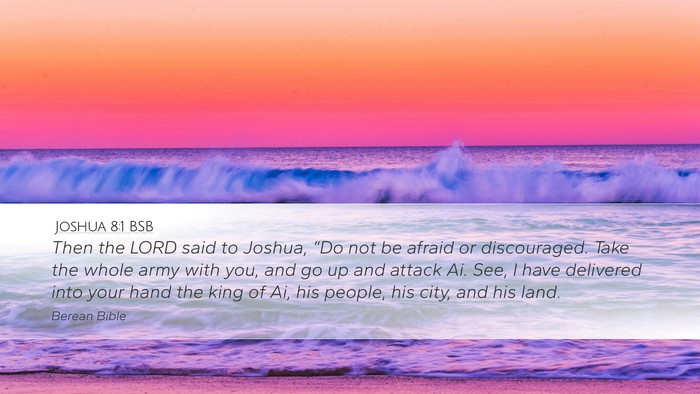 Joshua 8:1 BSB Bible Verse Image