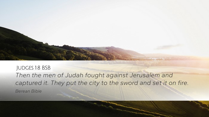 Judges 1:8 BSB Bible Verse Image