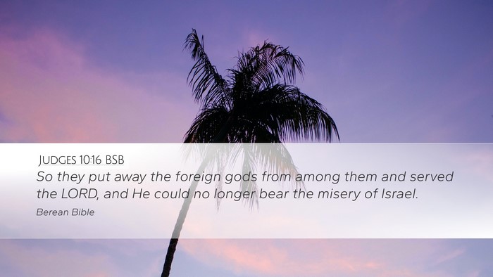 Judges 10:16 BSB Bible Verse Image