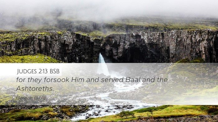 Judges 2:13 BSB Bible Verse Image