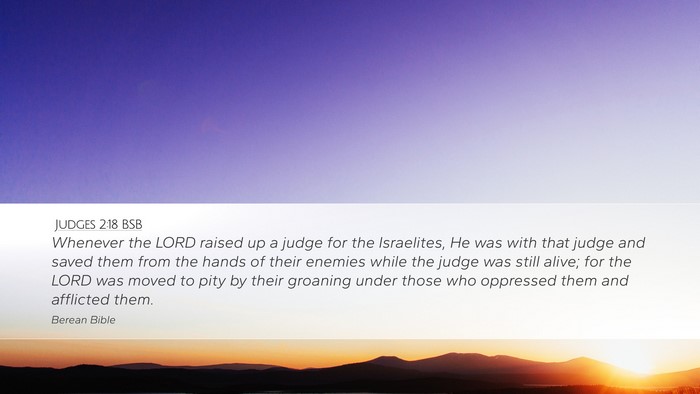 Judges 2:18 BSB Bible Verse Image