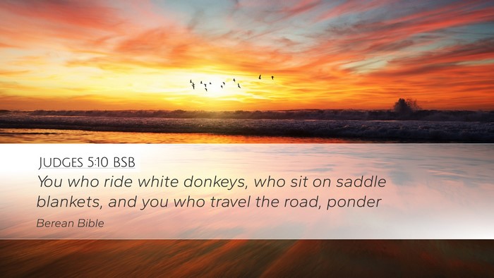Judges 5:10 BSB Bible Verse Image