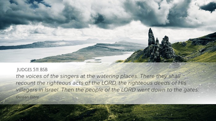 Judges 5:11 BSB Bible Verse Image