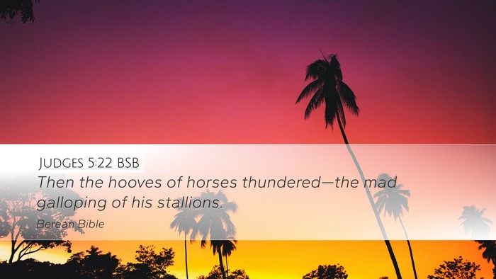 Judges 5:22 BSB Bible Verse Image