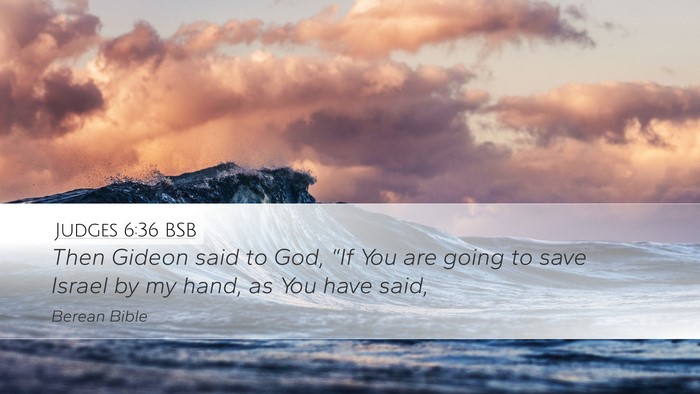 Judges 6:36 BSB Bible Verse Image