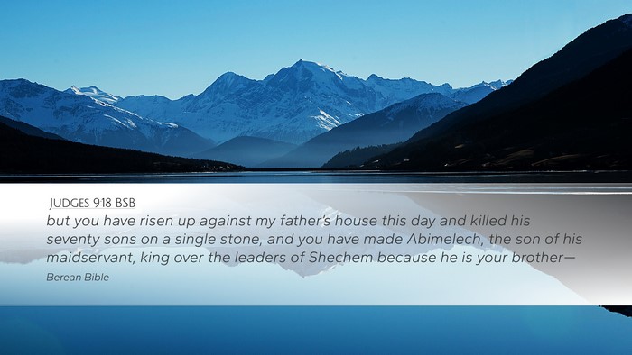 Judges 9:18 BSB Bible Verse Image