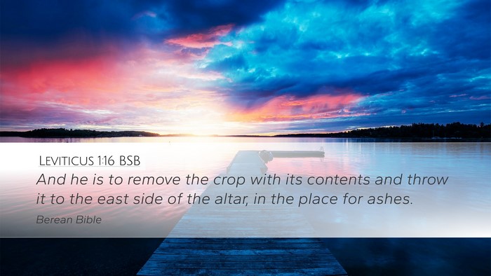 Leviticus 1:16 BSB Bible Verse Image