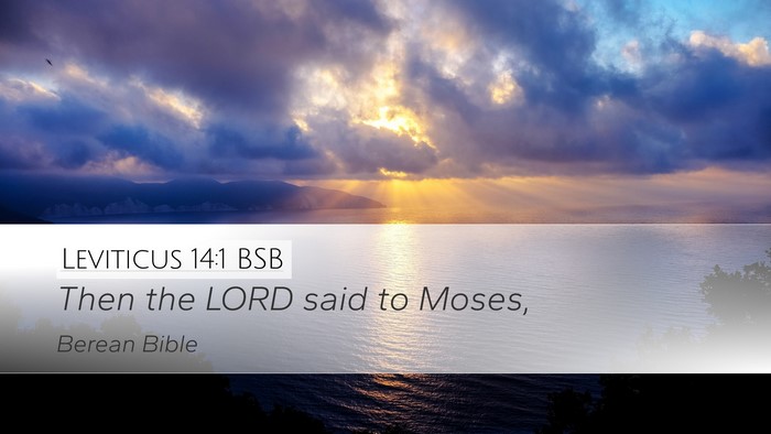 Leviticus 14:1 BSB Bible Verse Image