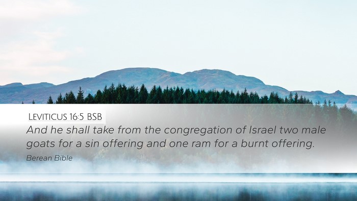 Leviticus 16:5 BSB Bible Verse Image